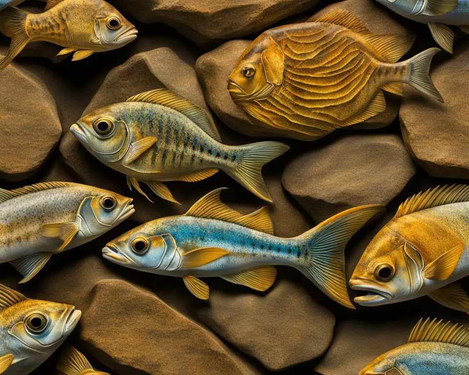 Fish fossils at Fossil Safari