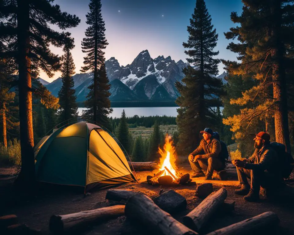 camping in Grand Teton