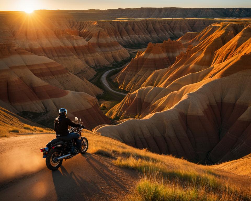 motorcycling the badlands