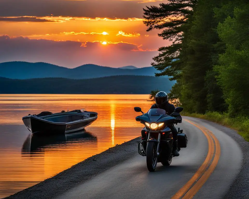 scenic routes in the Lakes Region NH