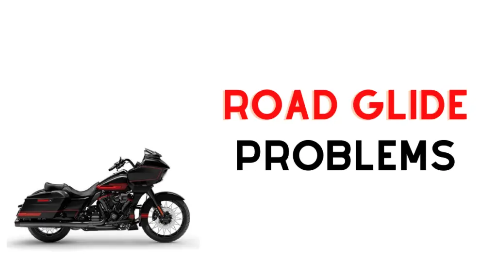 Example of a red and black '24 CVO Road Glide inside a custom infographic introducing the common Road Glide problems reported by owners