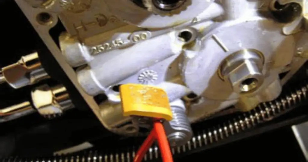 Example of a worn plastic cam chain tensioner shoe that plagues many Twin Cam engines