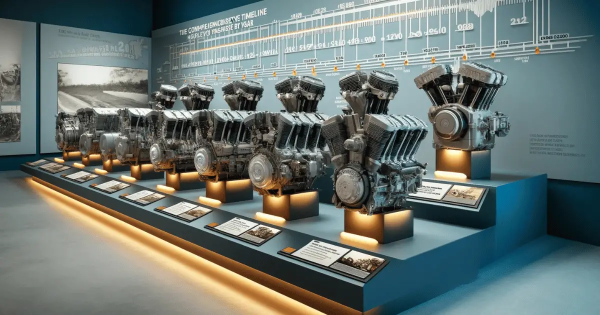The Comprehensive Timeline of Harley Engines by Year