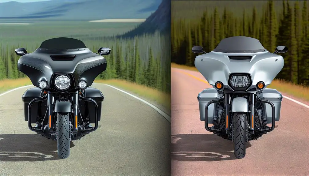 The Total Street Glide Vs Road Glide Comparison of 2024