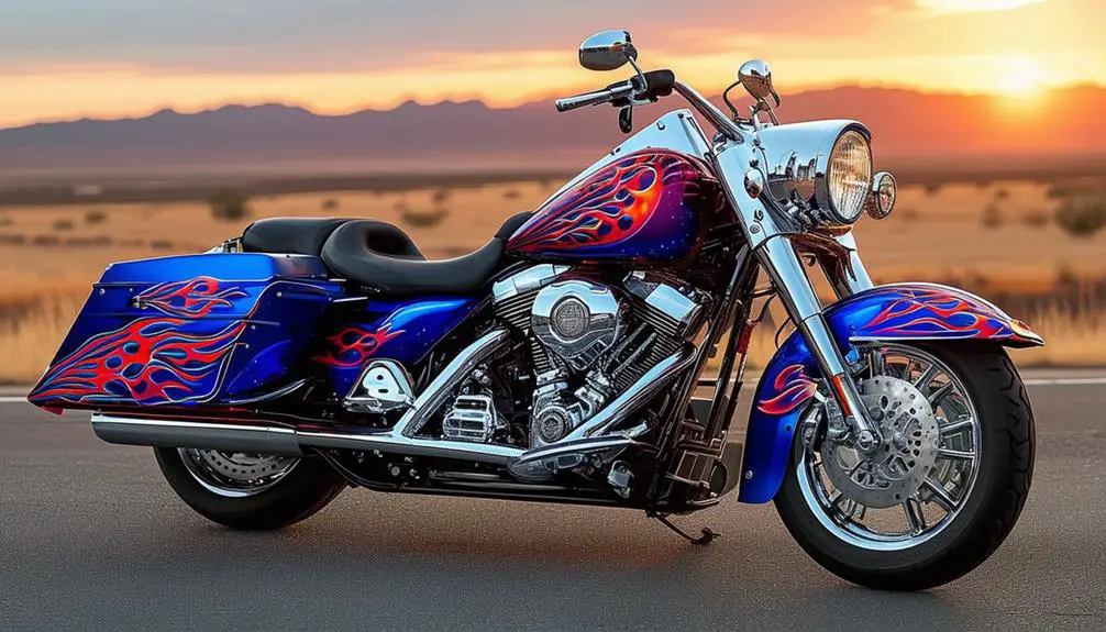 custom paint enhances road king