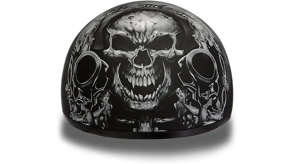 daytona half skull helmet