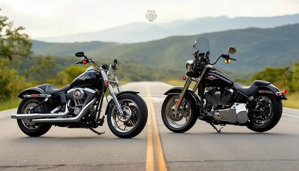 What Distinguishes Harley Davidson Dyna From Softail?