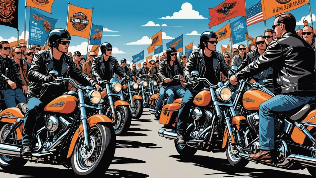 harley enthusiasts motorcycle rallies