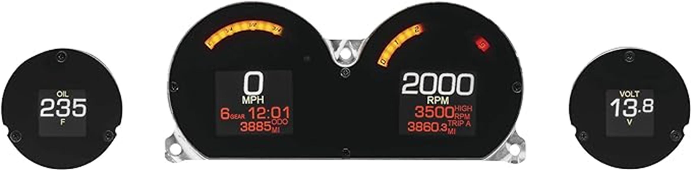 high tech digital gauge set