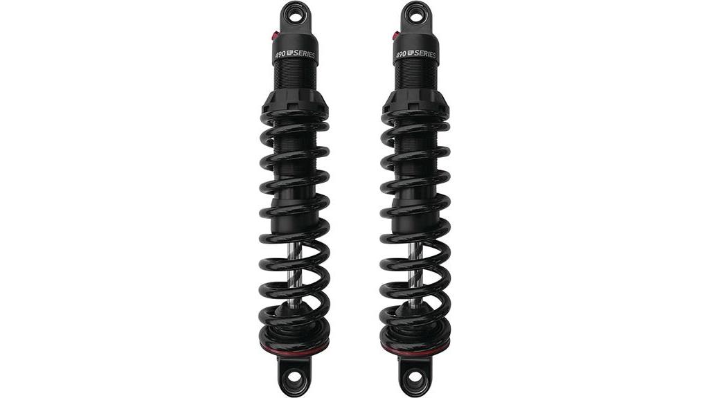 sporty black 12 inch shocks