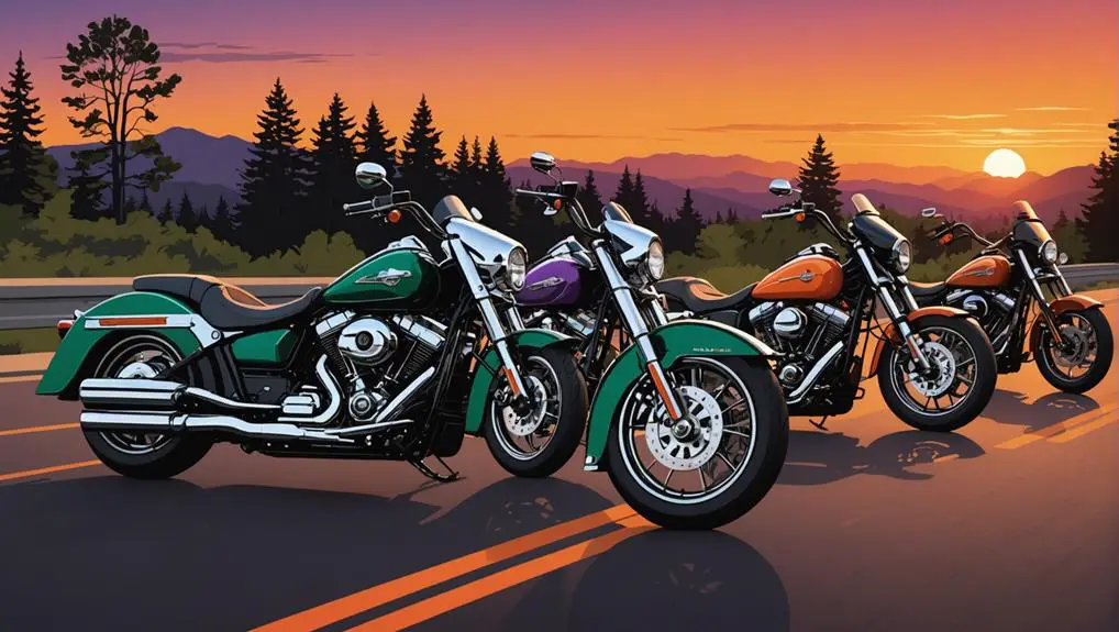 top harley davidson colors