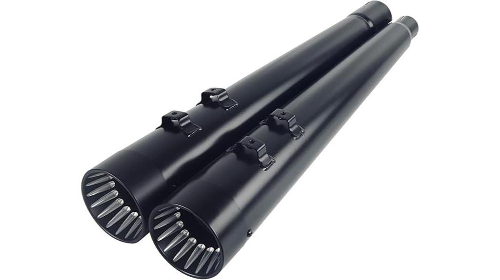 black slip on mufflers harley