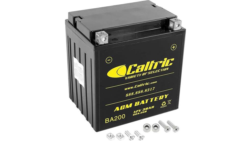 caltric agm battery for harley