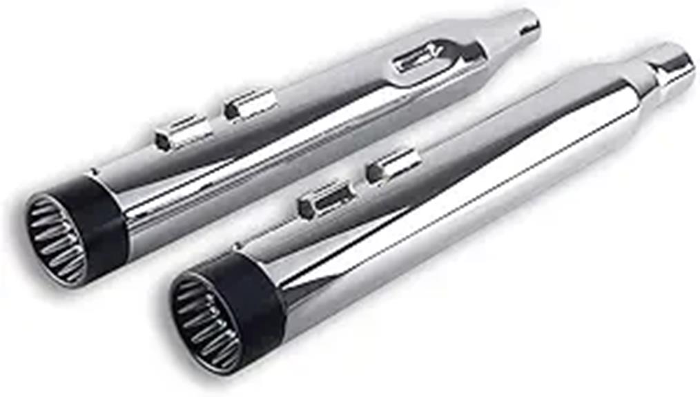 chrome slip on mufflers