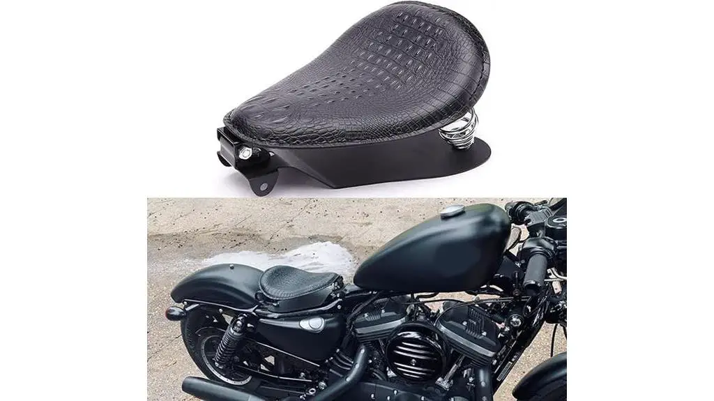 crocodile leather solo seat