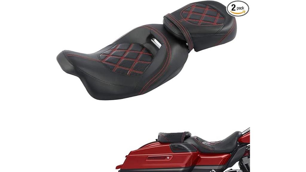 harley touring leather seat set