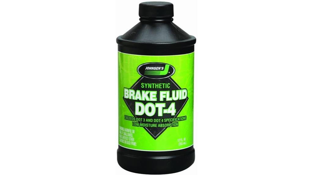 johnsens synthetic dot 4 brake fluid