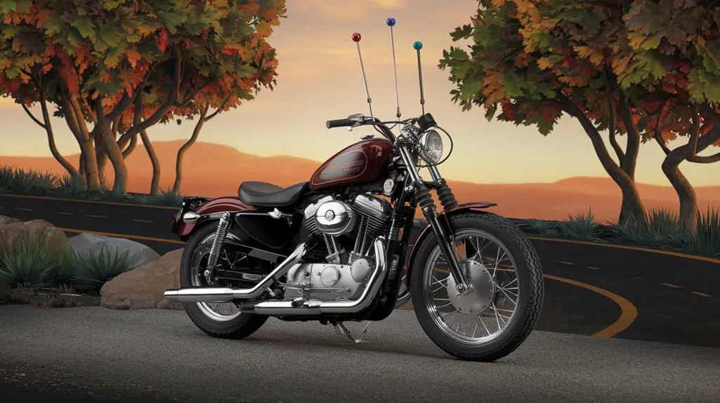 sleek harley davidson antennas