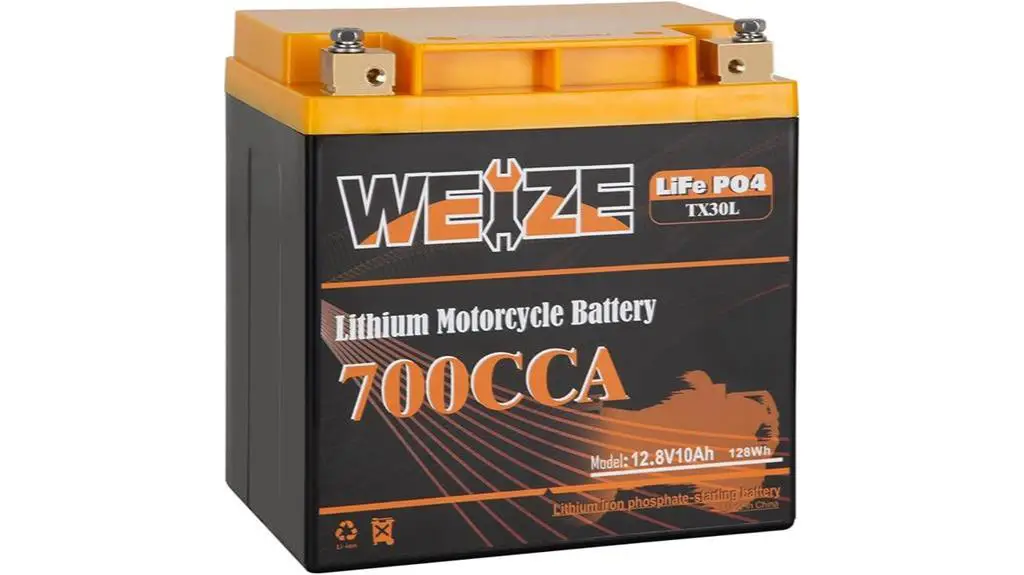 weize lithium motorcycle battery