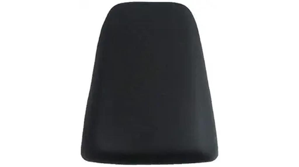 black leather pillion seat