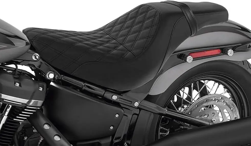 harley softail black driver seat