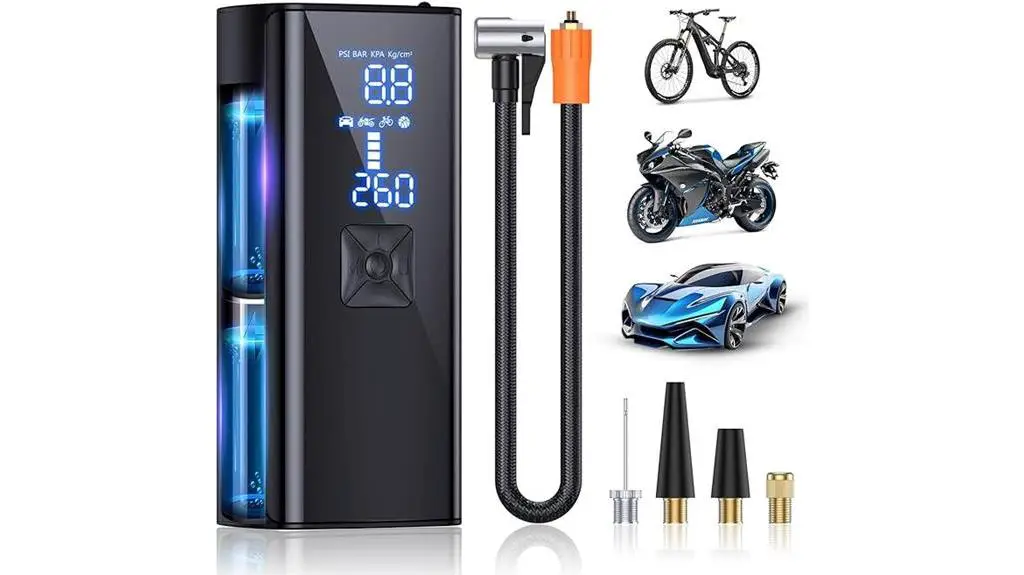 portable digital tire inflator