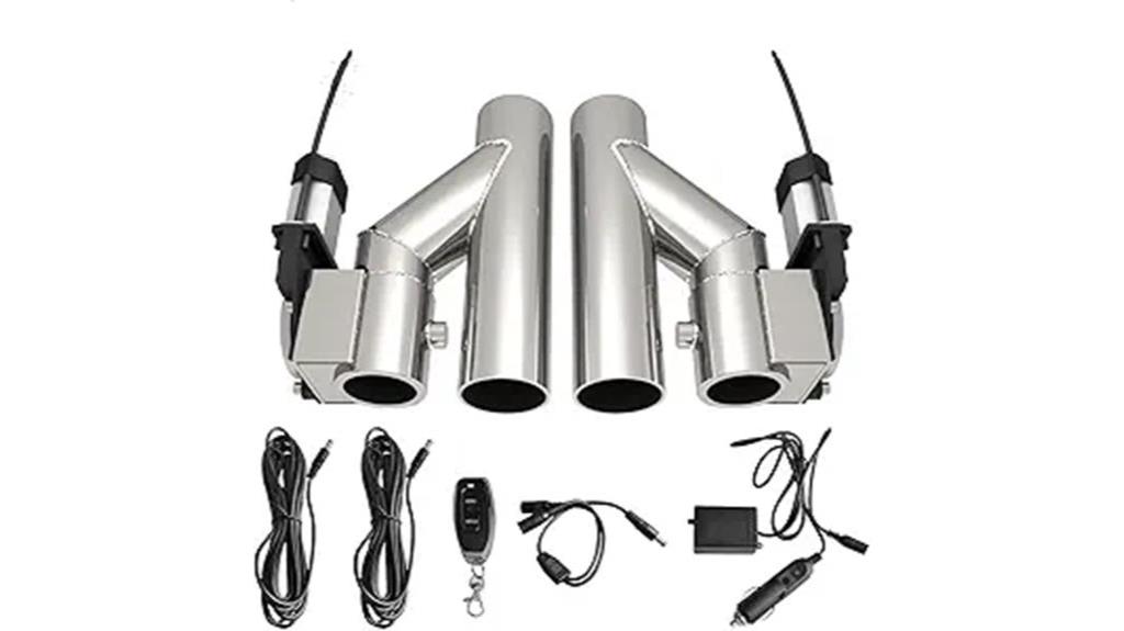 stainless steel dual exhaust