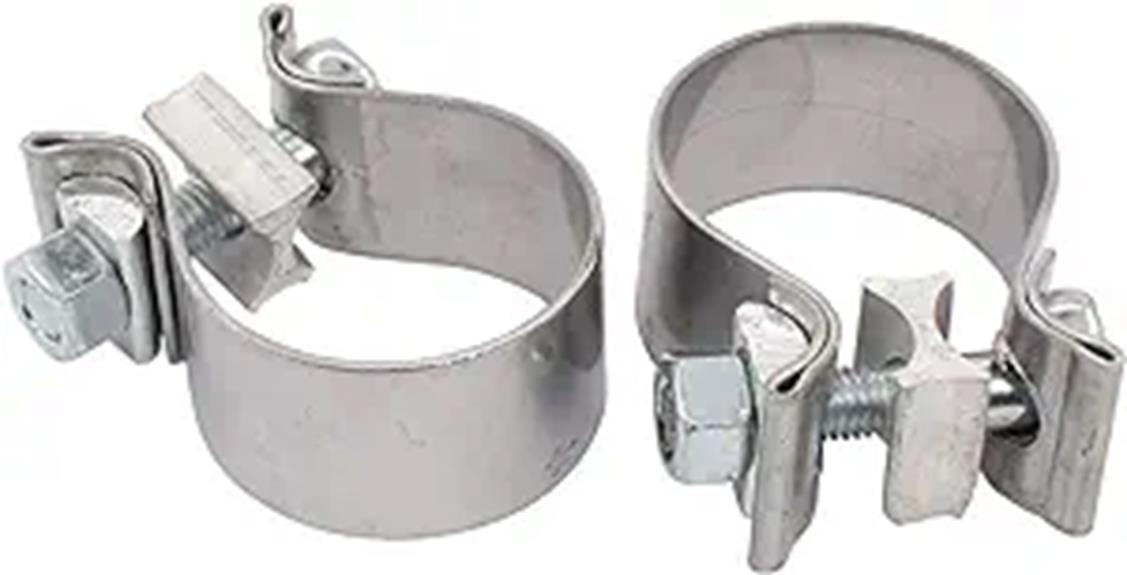 stainless steel exhaust clamps