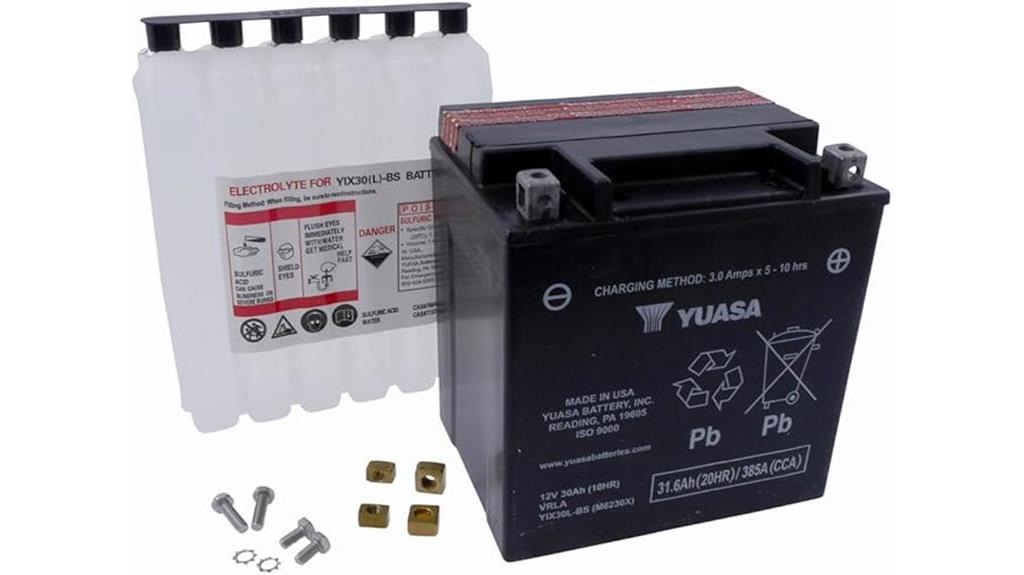 yuasa yix30l bs maintenance free battery